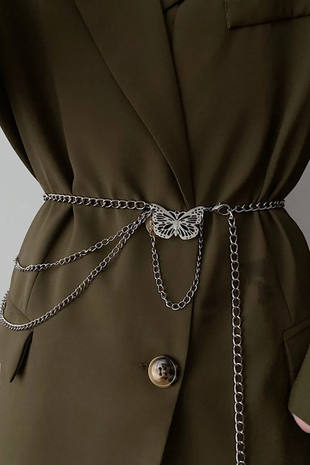 Butterfly Buckle Chain Belt