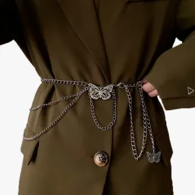 Butterfly Buckle Chain Belt