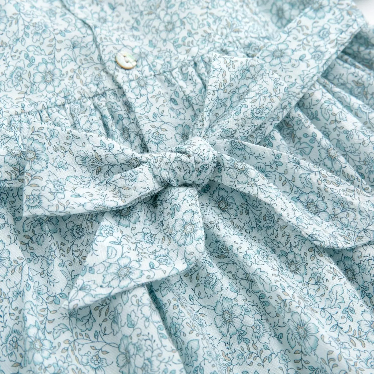 Curipeer Little Girls Summer Dress Floral Short Sleeve Cotton Casual Outfit Dress 12M-8Y
