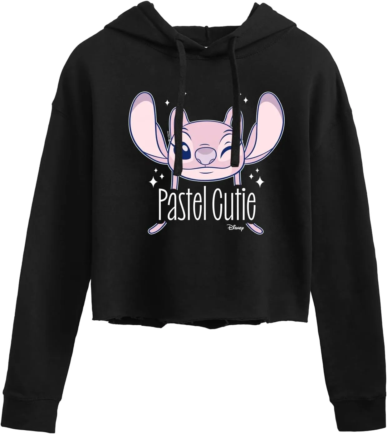 Disney - Lilo & Stitch - Angel's A Pastel Cutie - Women's Cropped Pullover Hoodie
