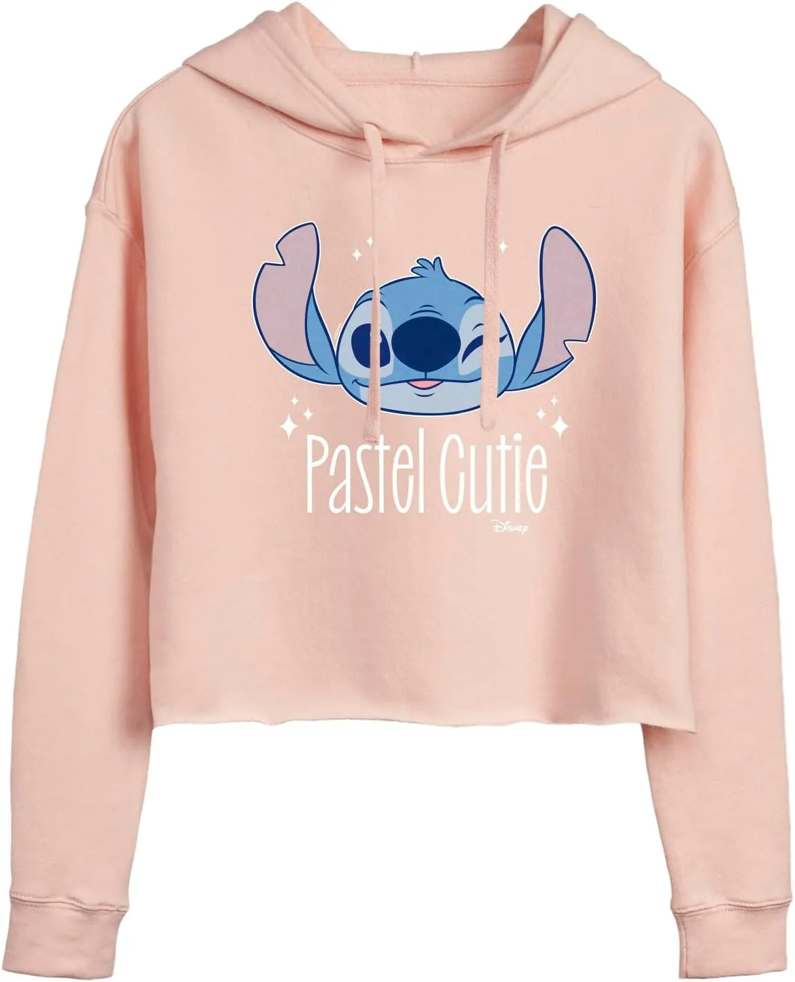 Disney - Lilo & Stitch - Stitch's A Pastel Cutie - Women's Cropped Pullover Hoodie