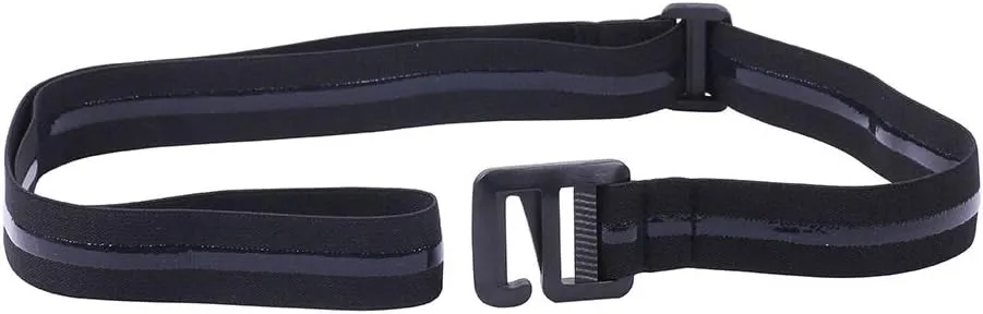 Elastic Shirt Stay for Men, Stretchable and Adjustable Waist Belt with Flexible Comfort and Silicone Touch Points