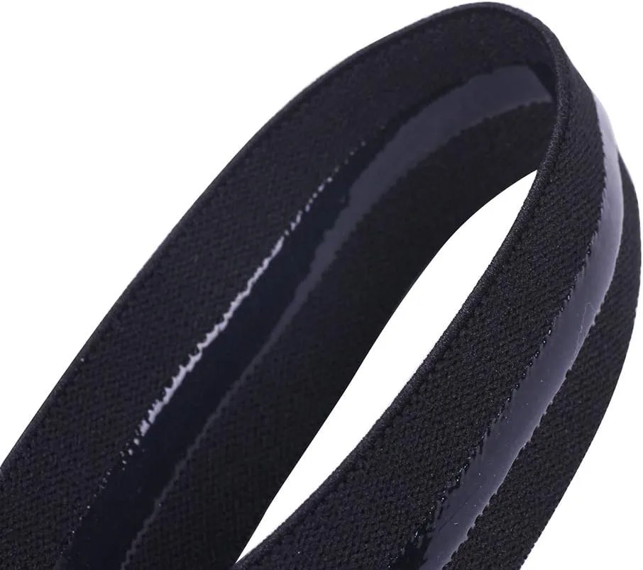 Elastic Shirt Stay for Men, Stretchable and Adjustable Waist Belt with Flexible Comfort and Silicone Touch Points