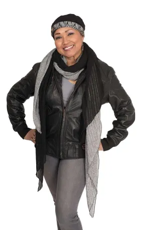 Handkerchief Scarf - Cotton Voile, Two-Tone (One Jet/Rain Voile Left!)