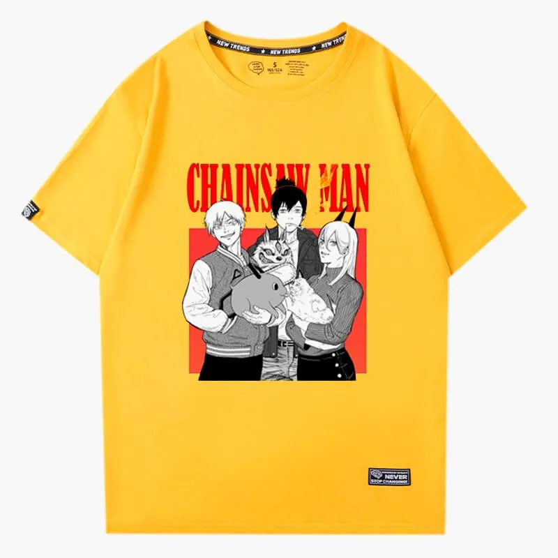 Hayakawa Family T-Shirt Chainsaw Man Trio