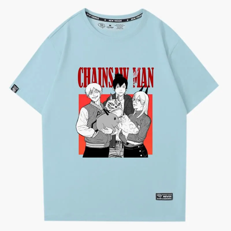 Hayakawa Family T-Shirt Chainsaw Man Trio