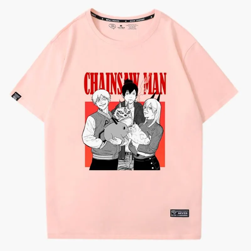 Hayakawa Family T-Shirt Chainsaw Man Trio