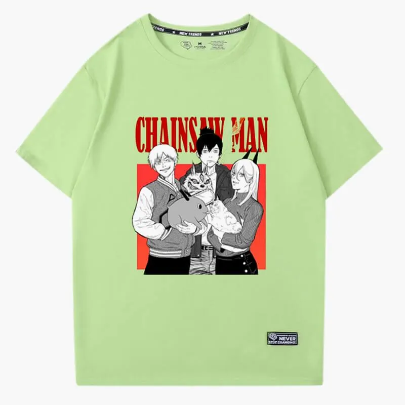 Hayakawa Family T-Shirt Chainsaw Man Trio