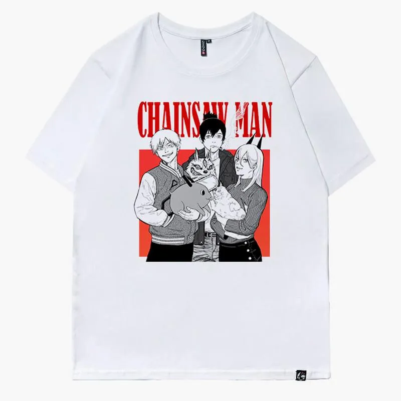 Hayakawa Family T-Shirt Chainsaw Man Trio