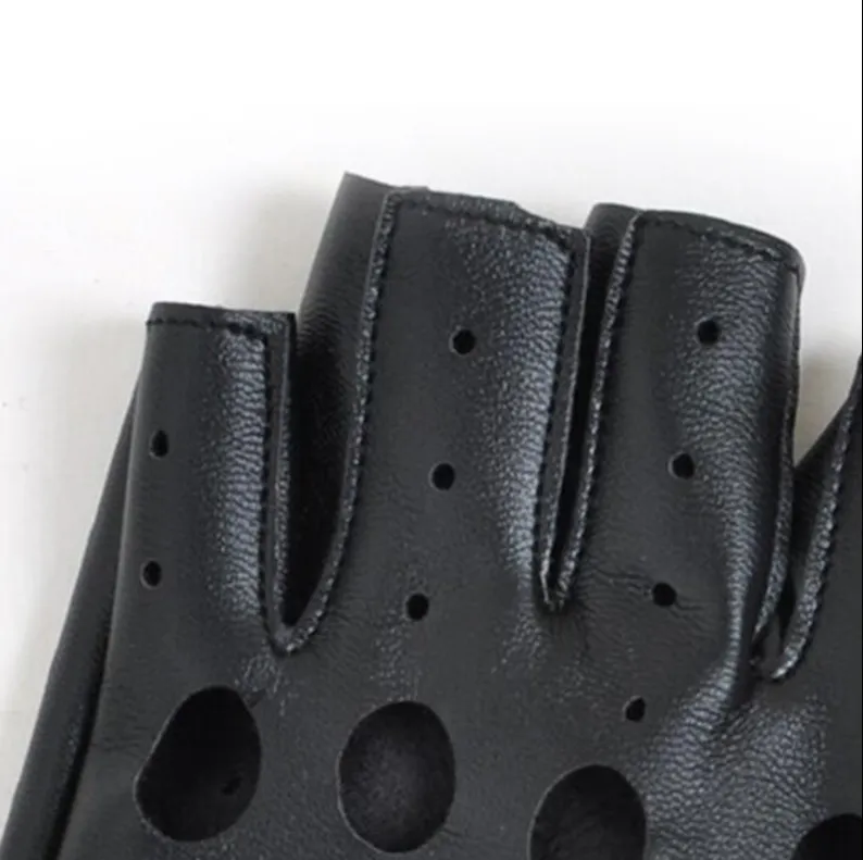 Hollow Fashion Motorcycle Half-finger Gloves