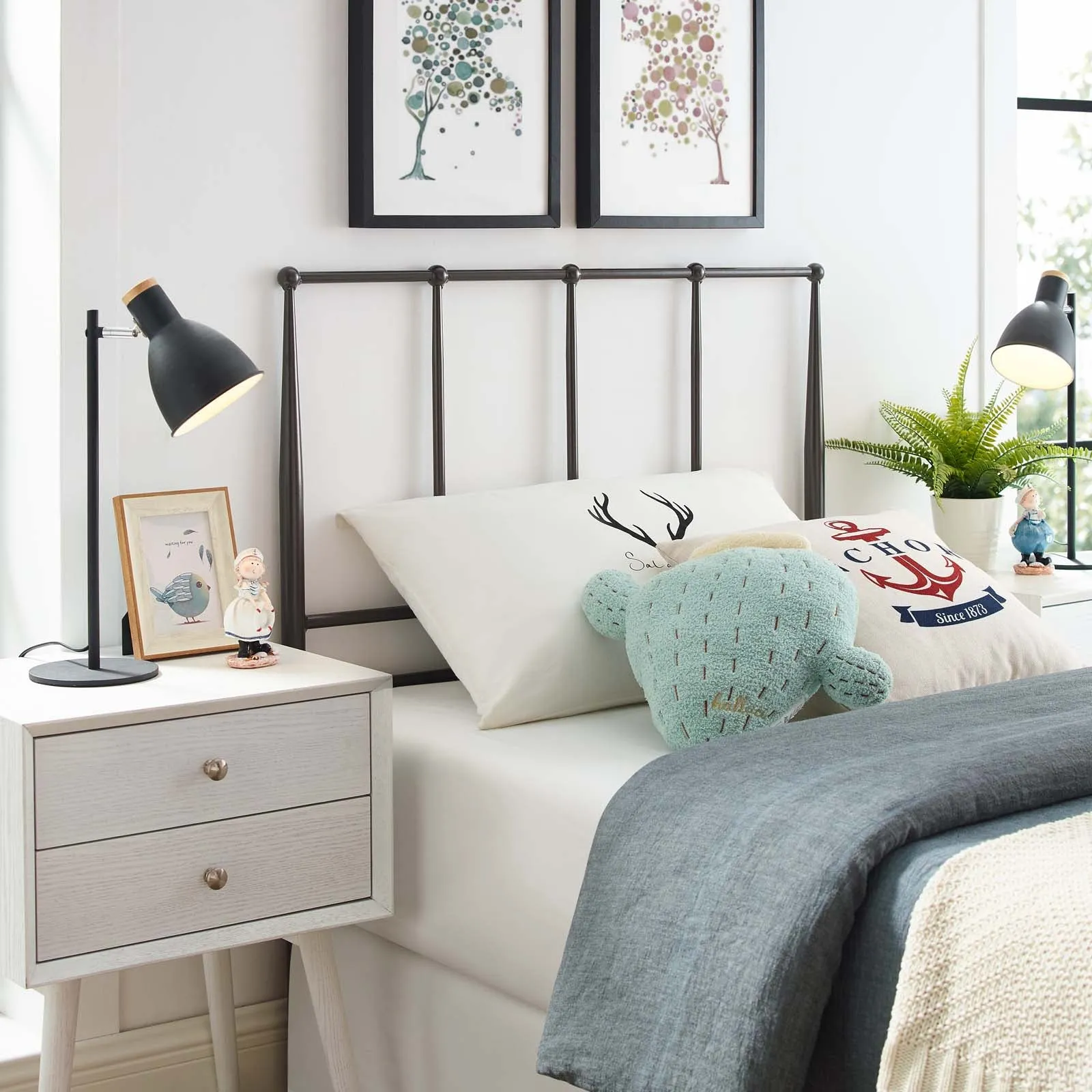 Kiana Metal Stainless Steel Headboard