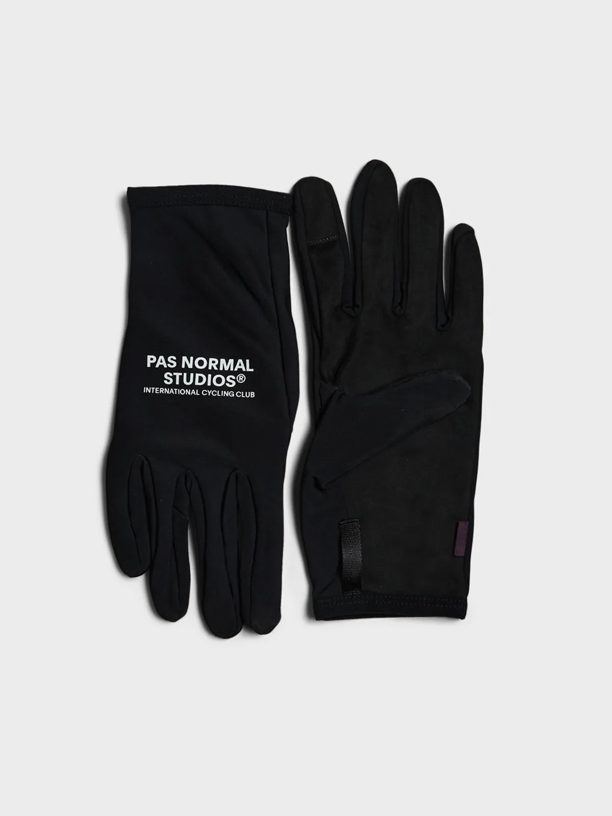 Logo Transition Gloves in Black