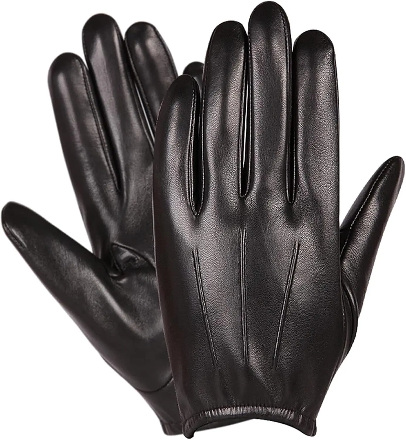 Men's Gloves Leather Gloves Thin Thick Warm Touch Screen Driving Gloves Winter Warm Gloves