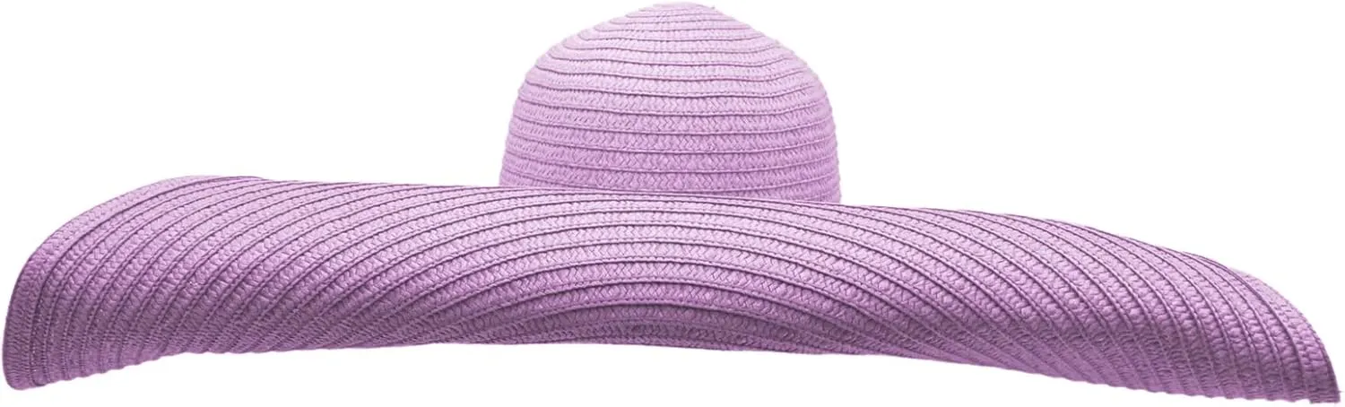 Oversized Sun Straw Hat for Women, UPF 50  Floppy Wide Brim Summer Hat, Foldable Packable Roll up Beach Cap