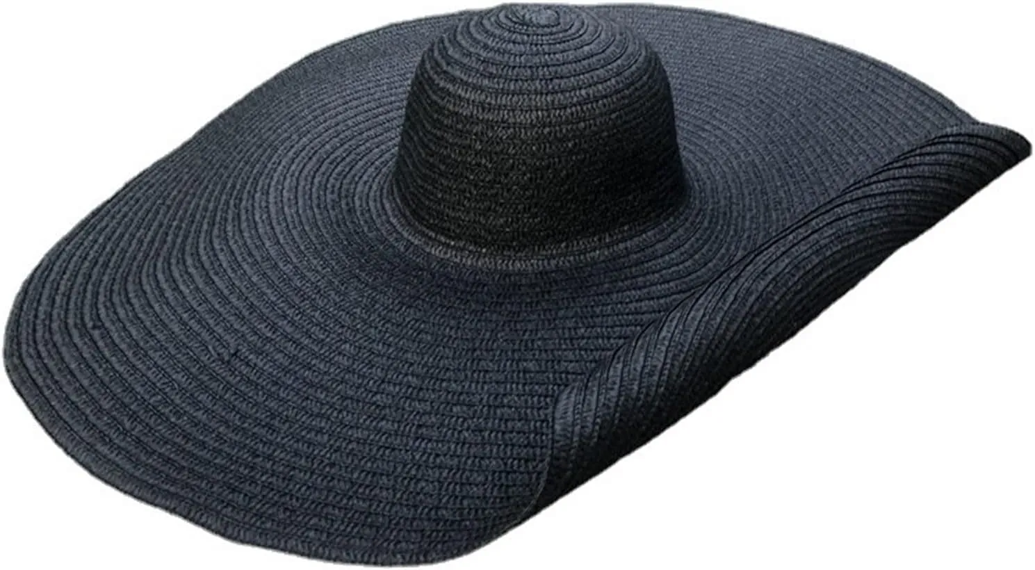 Oversized Sun Straw Hat for Women, UPF 50 Floppy Wide Brim Summer Hat, Foldable Packable Roll up Beach Cap