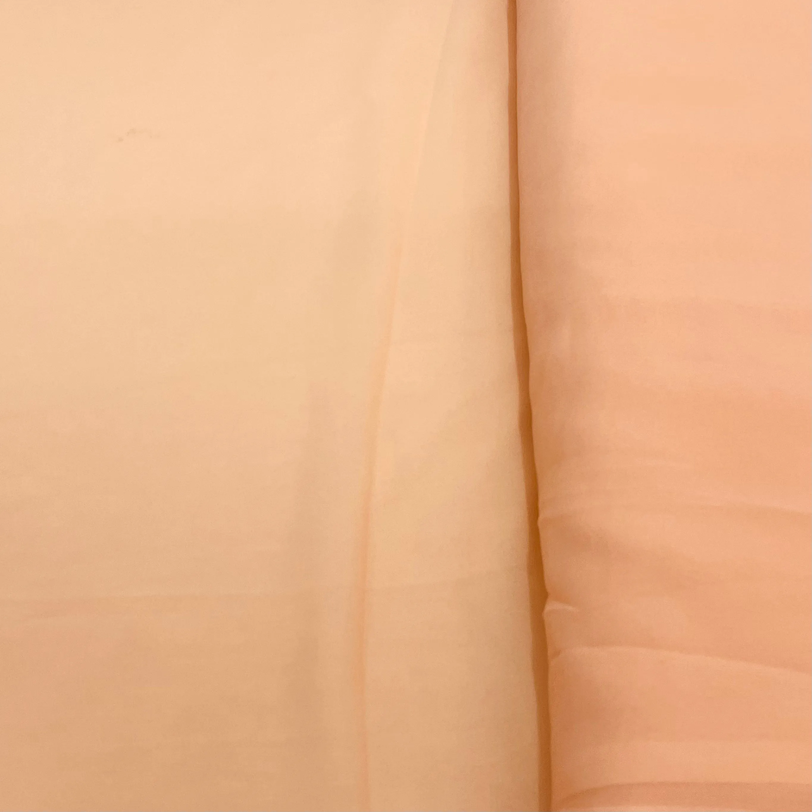 Peach Solid Georgette Fabric