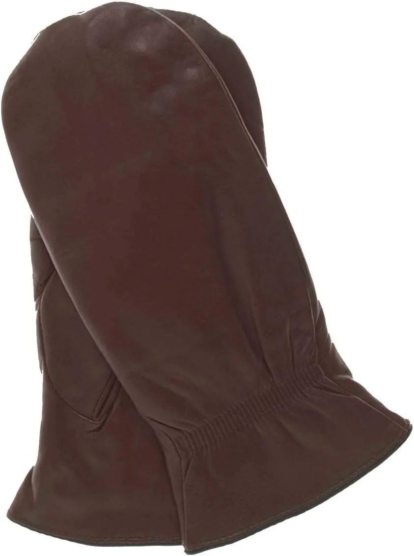 Pratt & Hart Breckenridge Women’s Leather Mittens (Sheepskin Gloves) Thinsulate Finger Lined Winter Driving and Ski Glittens