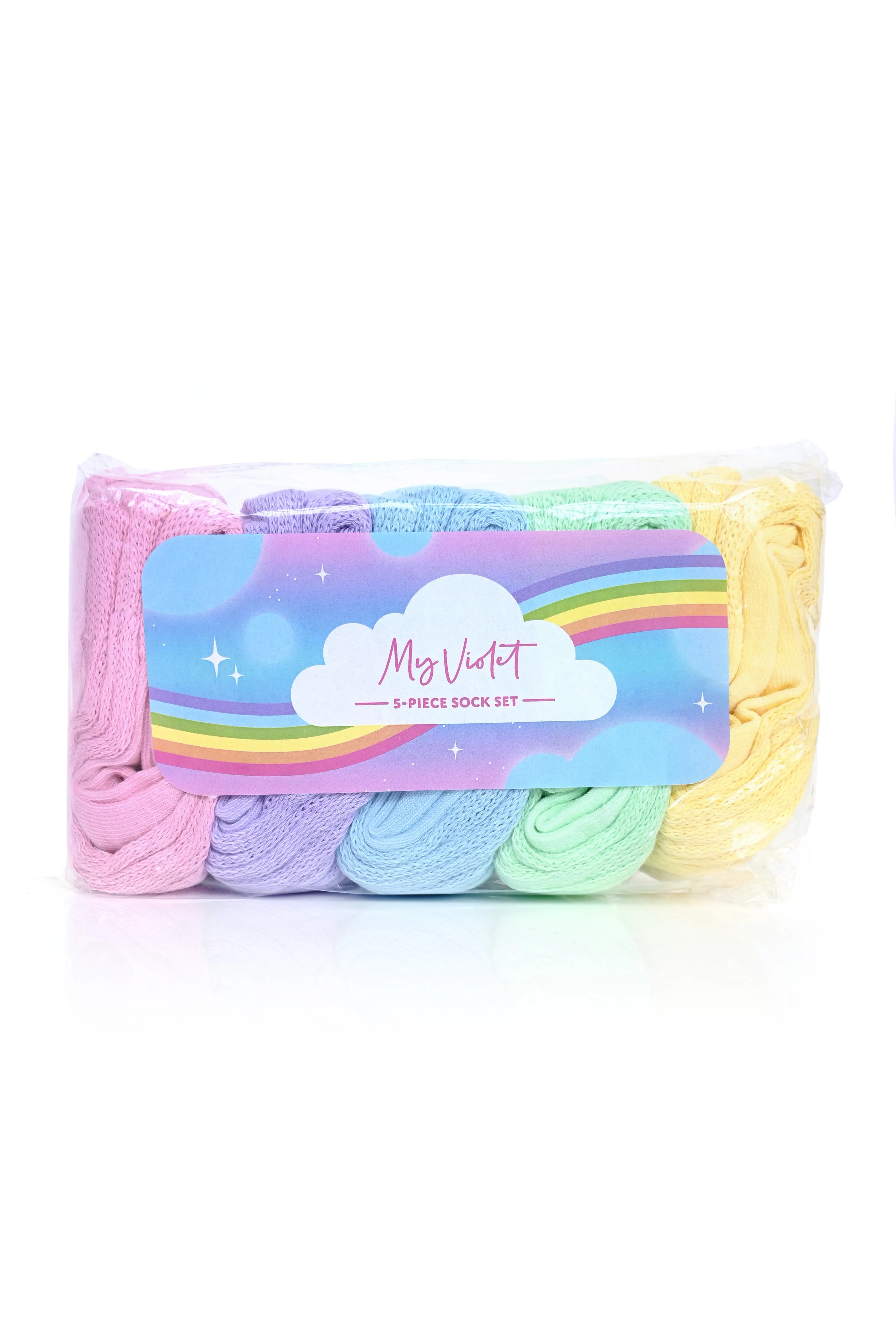 Rainbow Scrunch Socks Multi-Pack