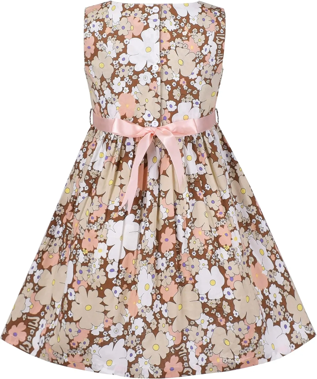 Sunny Fashion Girls Dress Blue Flower Print