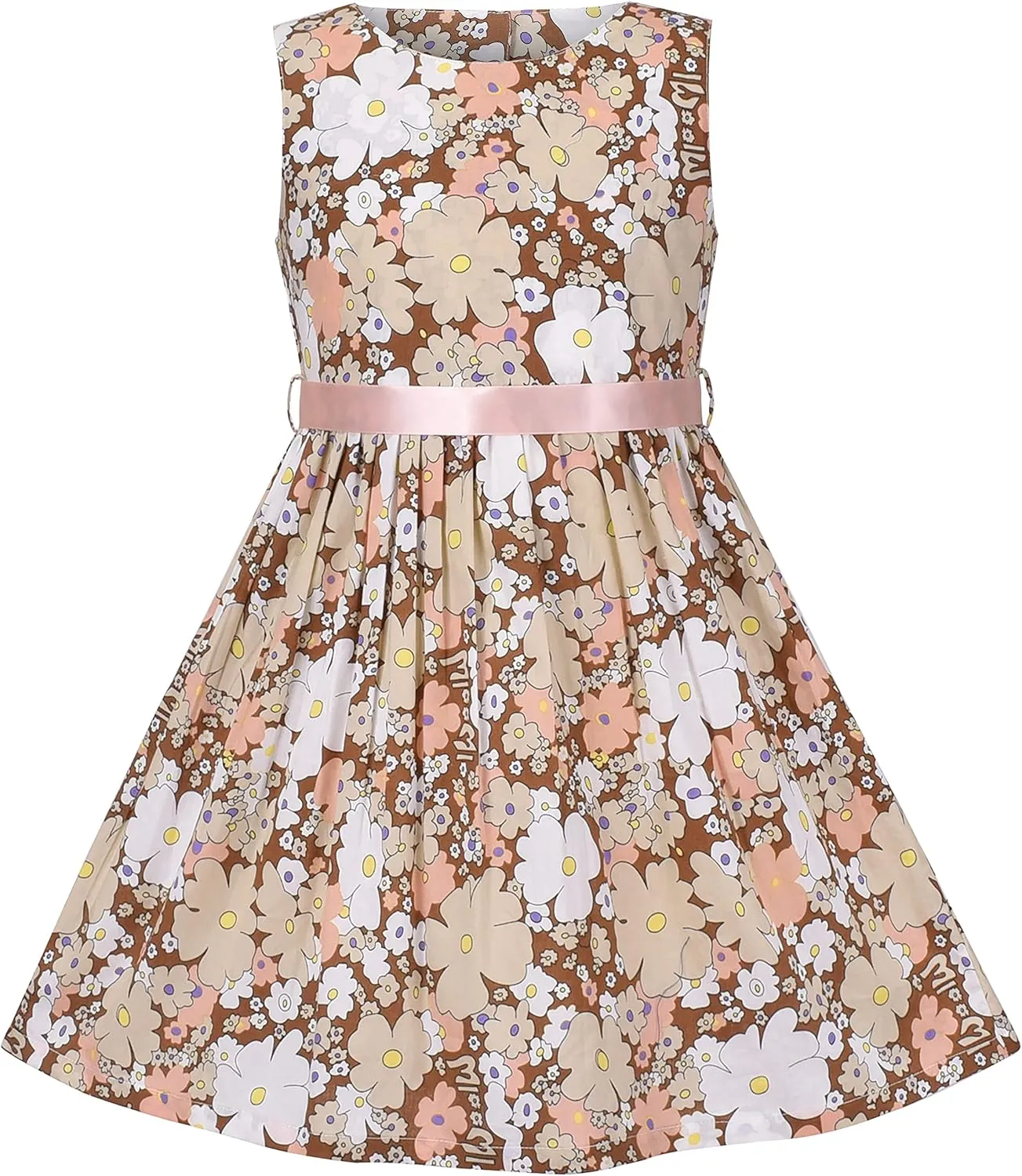 Sunny Fashion Girls Dress Blue Flower Print