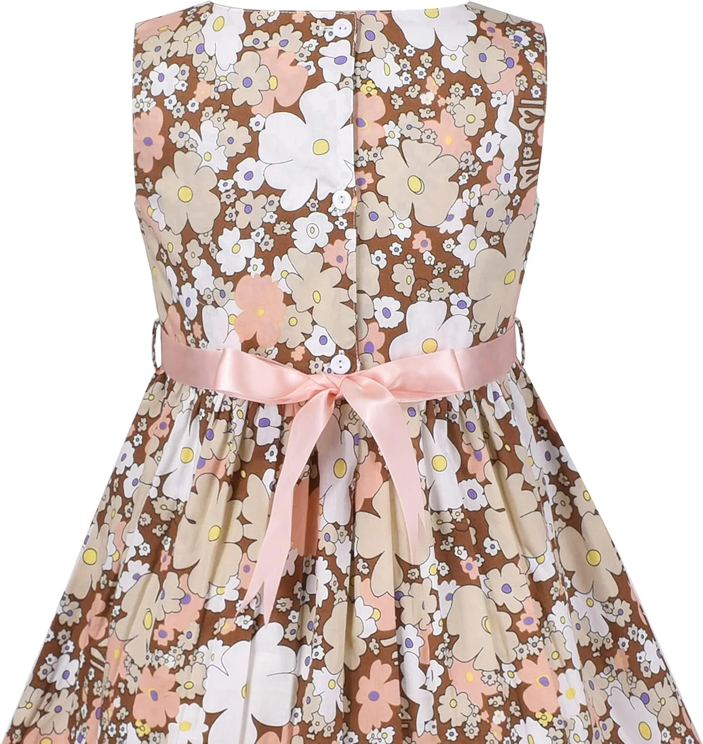 Sunny Fashion Girls Dress Blue Flower Print