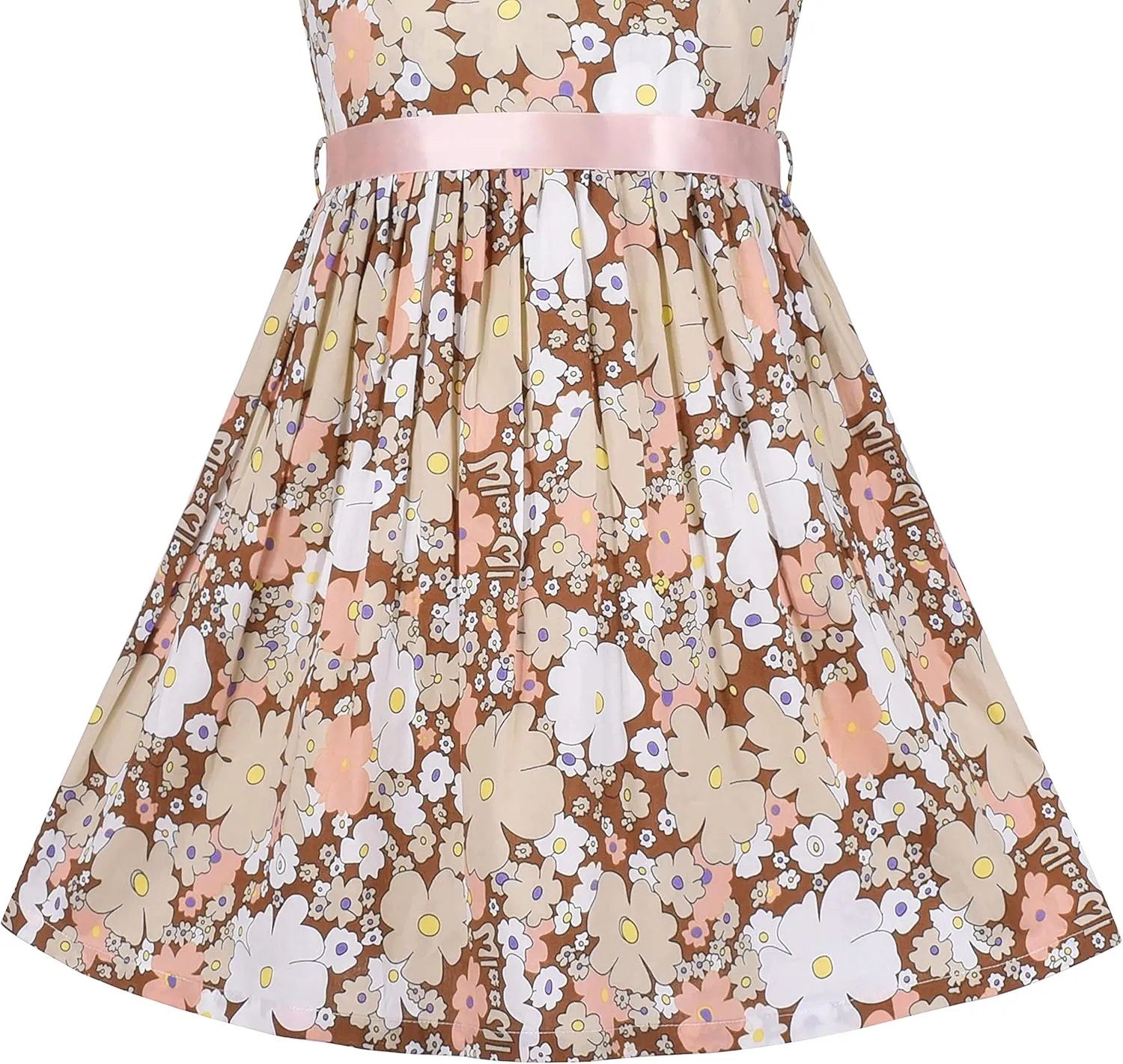 Sunny Fashion Girls Dress Blue Flower Print