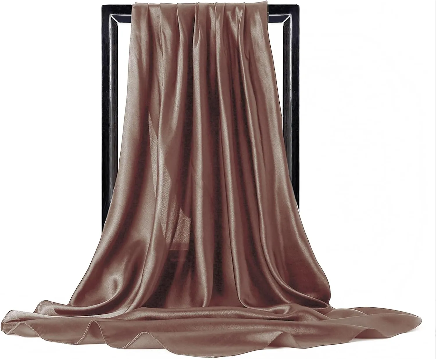 vimate 35" Square Silk Like Head Scarf - Women's Fashion Satin Scarf Bandana for Hair Wrapping at Night.
