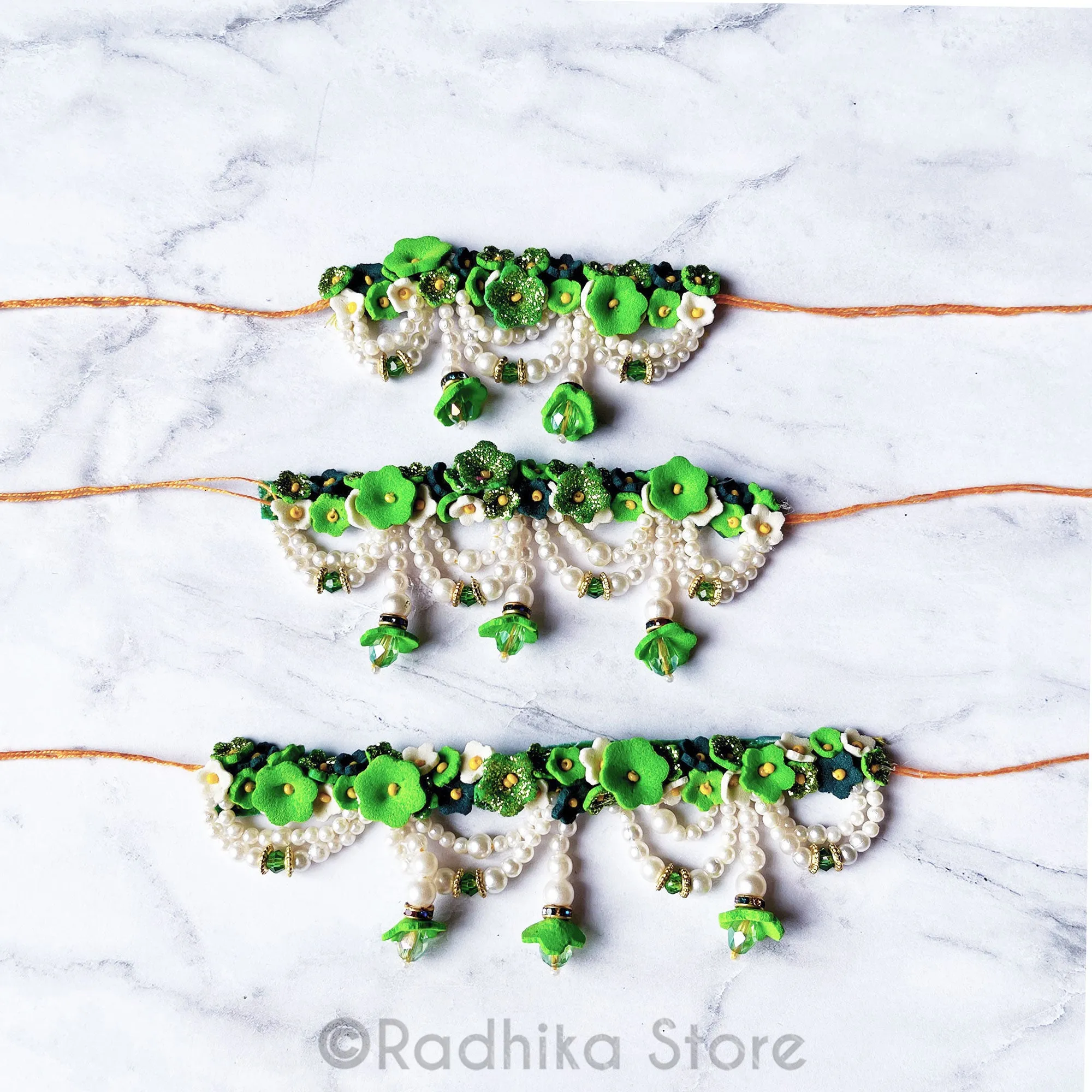 Vrindavan Flower Belt - Green