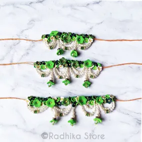 Vrindavan Flower Belt - Green