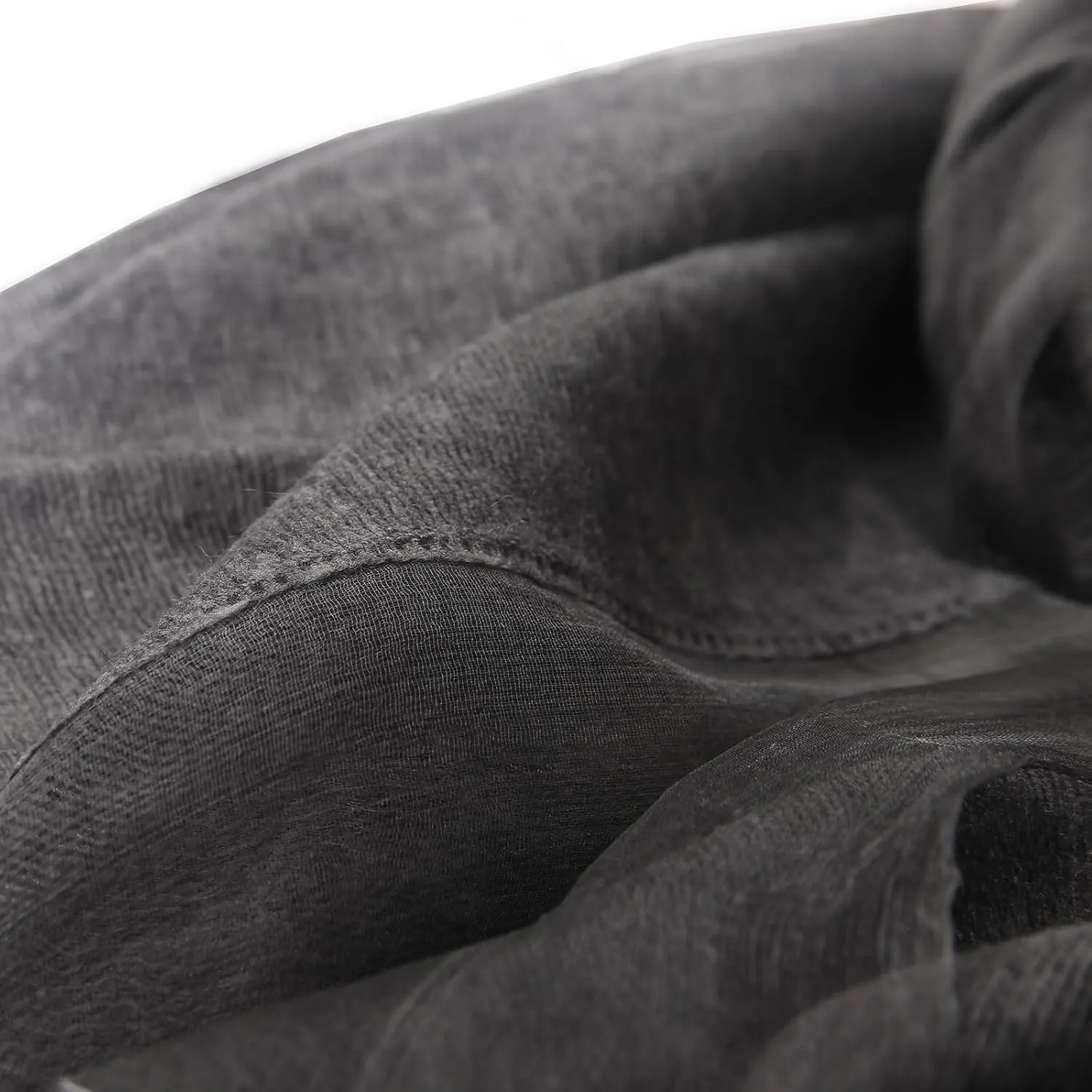 Women's Double Layer Scarf Lightweight Silk Wool Blend - Fluffy Airy All-Season Scarf Solid Color for Coats & Jackets