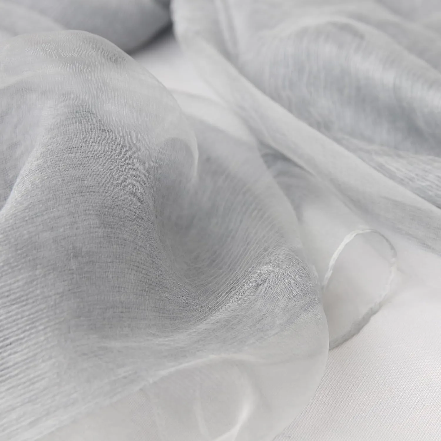 Women's Double Layer Scarf Lightweight Silk Wool Blend - Fluffy Airy All-Season Scarf Solid Color for Coats & Jackets