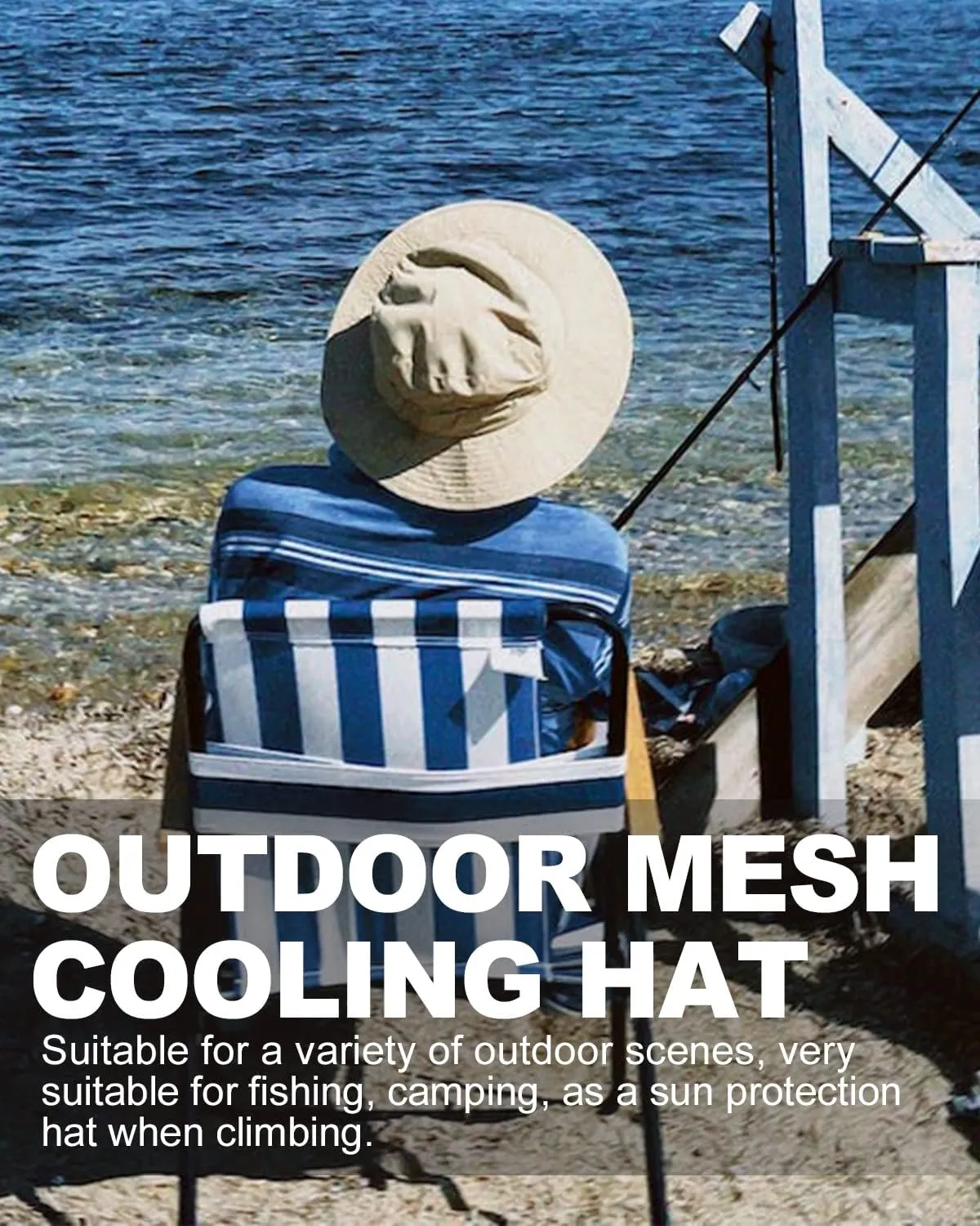 Zylioo XXL Oversize UV Fishing Sun Hat for Big Heads,XL Quick Dry Boonie Hats,Large Cooling Safari Hats with Strap