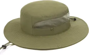 Zylioo XXL Oversize UV Fishing Sun Hat for Big Heads,XL Quick Dry Boonie Hats,Large Cooling Safari Hats with Strap